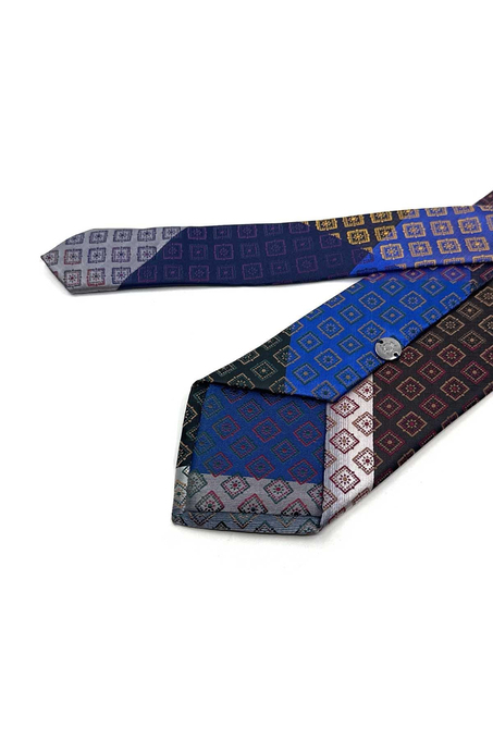 Küçük Desen Patchwork Klasik Kravat KK13809