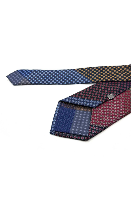 Küçük Desen Patchwork Klasik Kravat KK13822