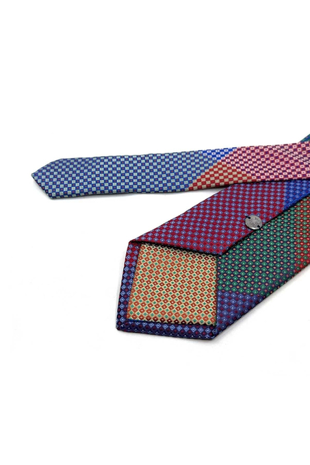 Küçük Desen Patchwork Klasik Kravat KK13816