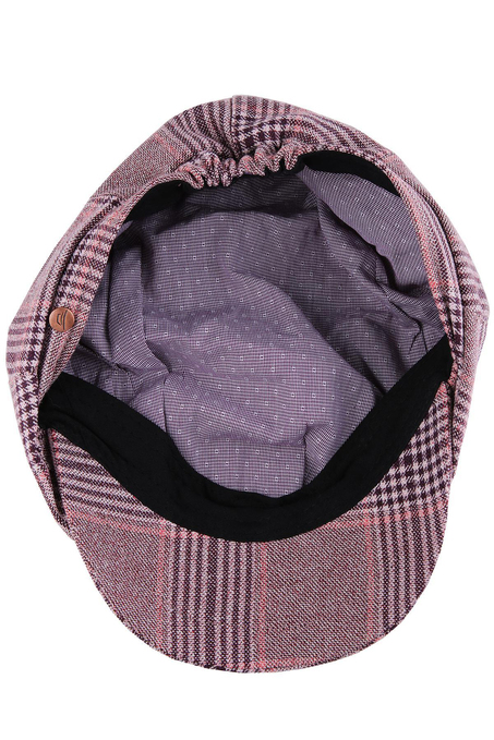 La Pescara Bordo - Beyaz Yün Erkek Kasket Şapka KST24