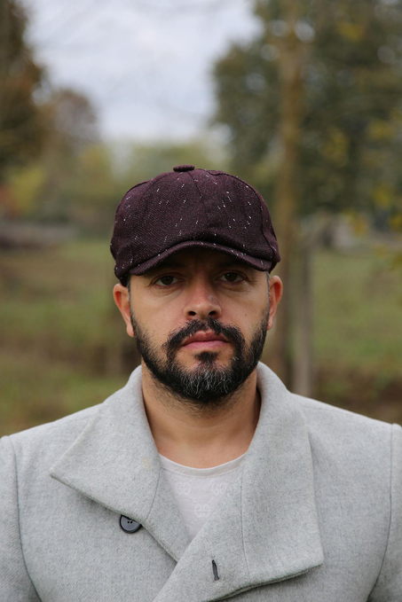 La Pescara Bordo Yün Erkek Kasket Şapka KST43