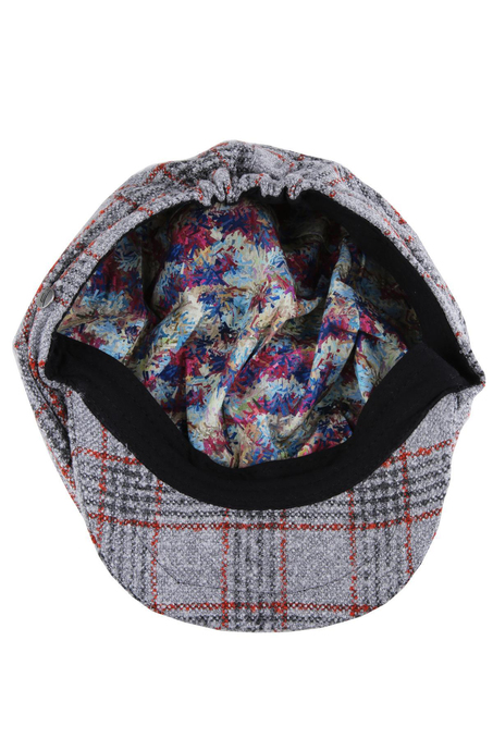 La Pescara Gri Yün Erkek Kasket Şapka KST44