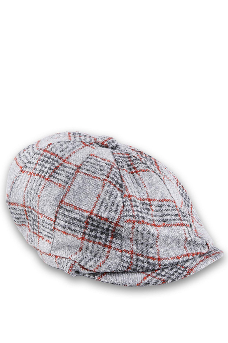 La Pescara Gri Yün Erkek Kasket Şapka KST44