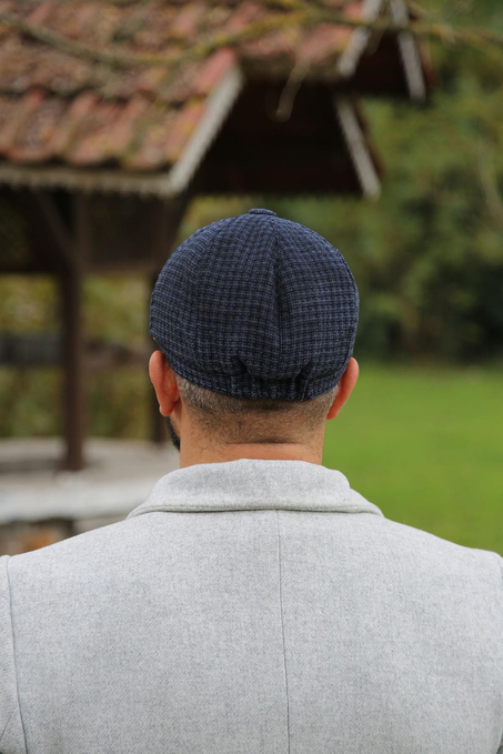 La Pescara Mavi Yün Erkek Kasket Şapka KST37