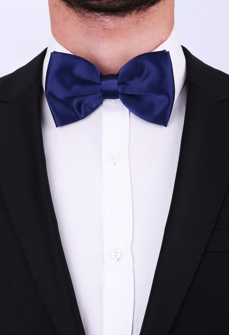 Lacivert Büyük Saten Papyon SP15