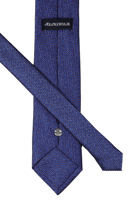 Lacivert Nokta Desen Mendilli Klasik Kravat KK9667