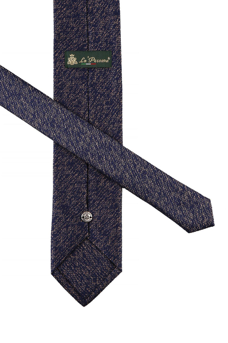 Lacivert Nokta Desen Mendilli Klasik Kravat KK10725