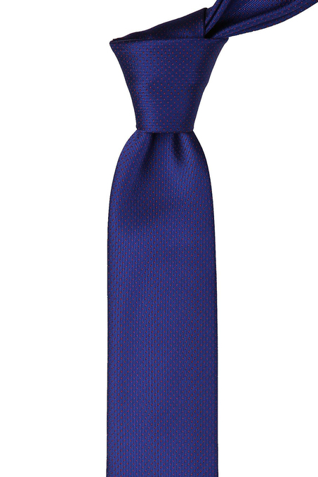 Lacivert Nokta Desen Slim Kravat SK6859