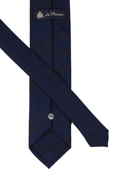 Lacivert Yün Mendilli Klasik Kravat KK9036