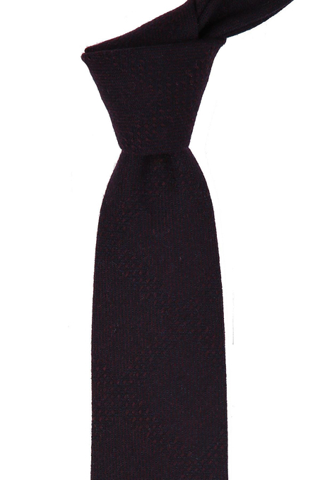 Lacivert Yün Mendilli Klasik Kravat KK5080