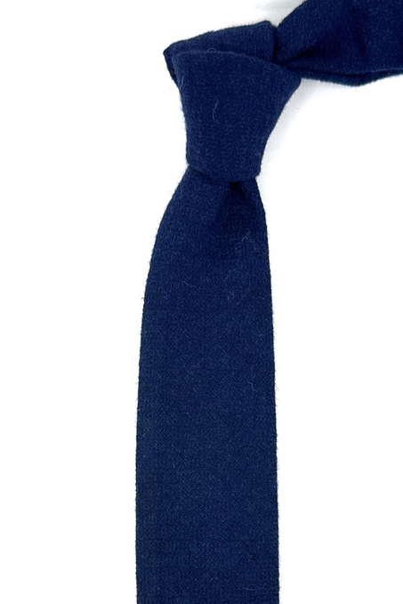 Lacivert Yün Slim Kravat SK7809