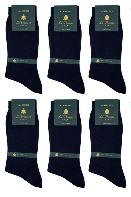 LaPescara Ultra Lüks 6lı Füme Merserize Erkek Klasik Çorap Set CRP19