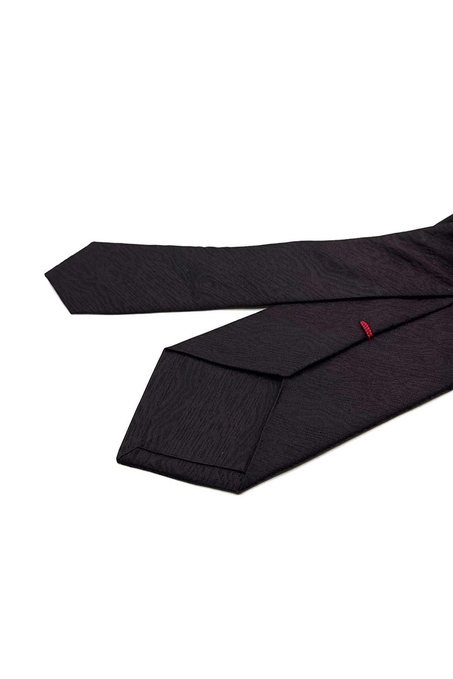 Lepoller Style Kahverengi Kendinden Desen İtalyan İpek Kravat İK1828