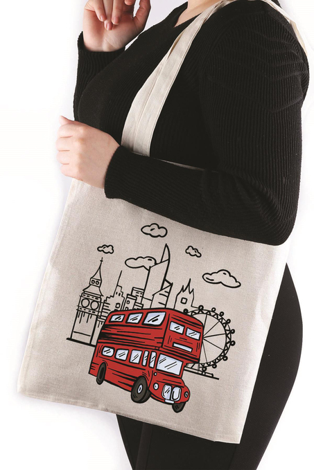 London Bus Bez Çanta 35*40 Tote Bag TOT69