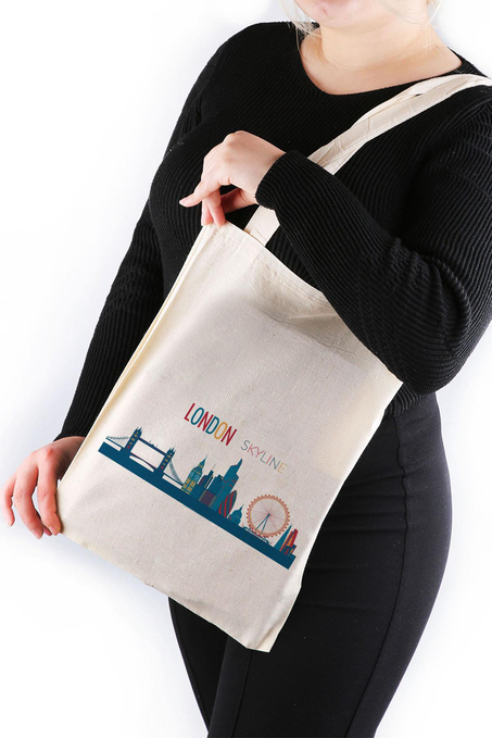 London Skyline Bez Çanta 30*40 Tote Bag TOT46