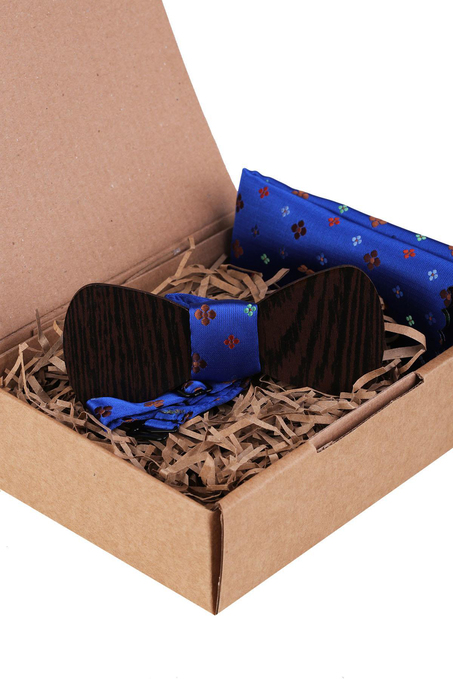 Mavi Ahşap Papyon AHP443