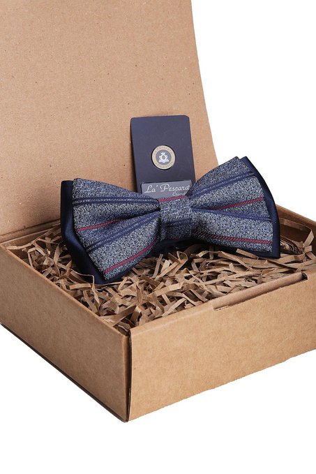 Mavi Çizgi Desen Papyon P1170