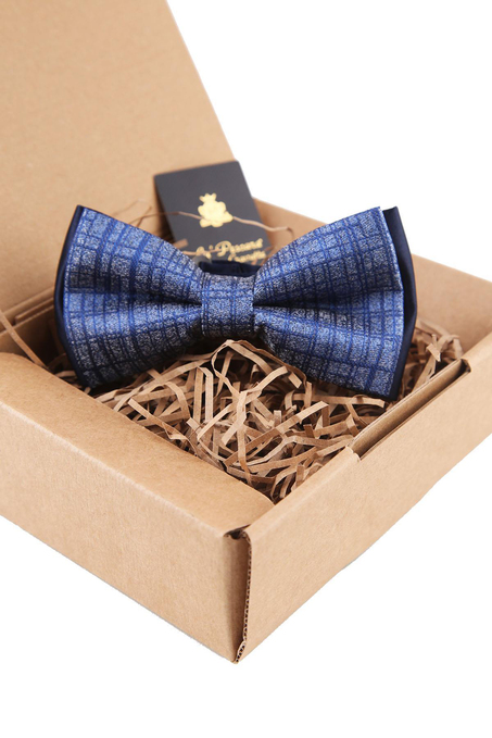 Mavi Ekose Desen Papyon P1484