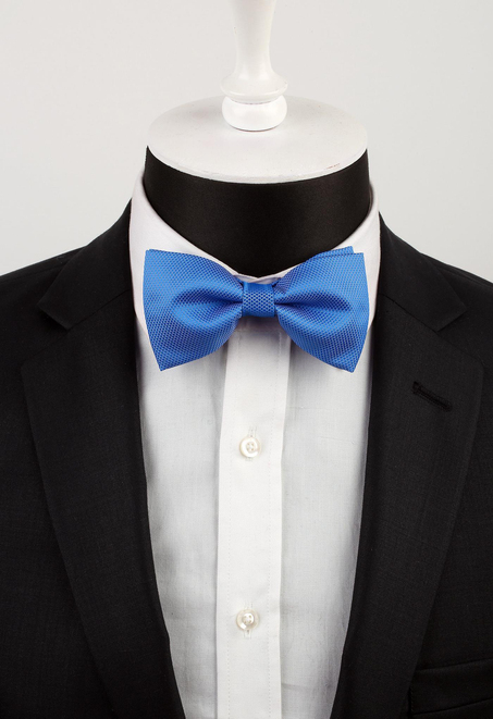 Mavi Kendinden Desenli Papyon P487