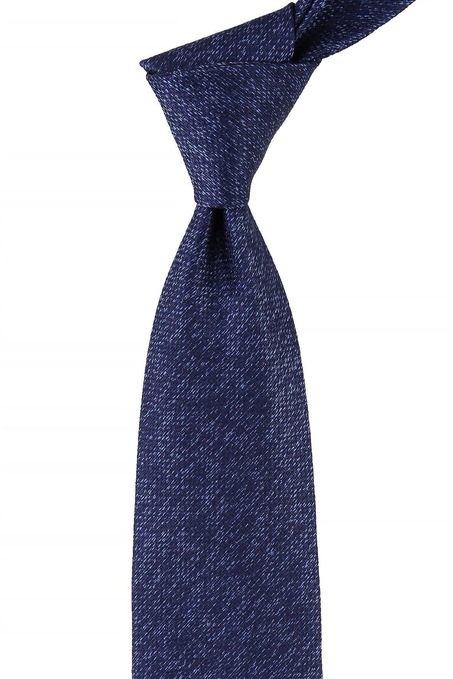 Mavi Nokta Desen Mendilli Klasik Kravat KK10724