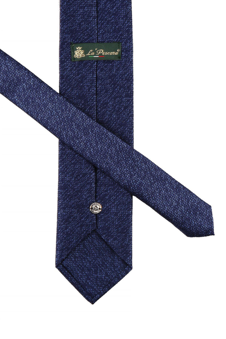 Mavi Nokta Desen Mendilli Klasik Kravat KK10724