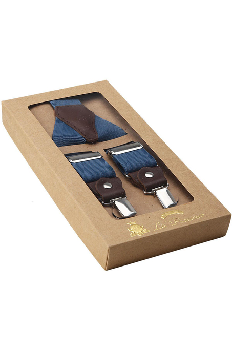 Mavi Renk İsme Özel Pantolon Askısı 