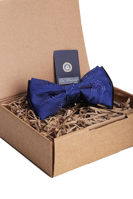 Mavi Şal Desen Papyon P1198