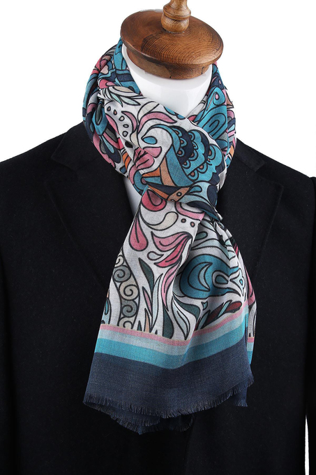 Mercer Style Çok Renkli İtalyan Modal Kaşkol MDL03