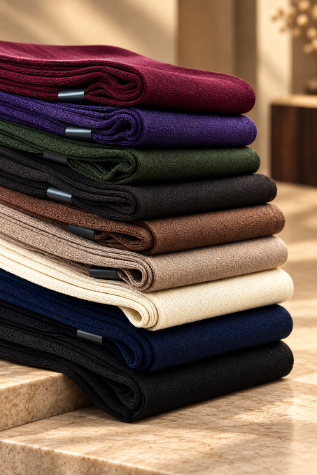 Merserize Çok Renkli Lüks 10lu Çorap Set