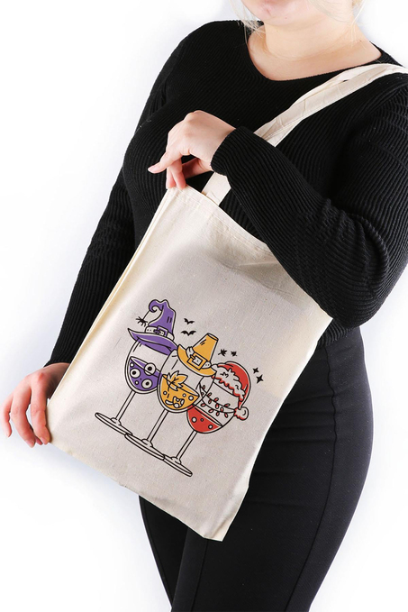 Mexico Wine Glass Bez Çanta 30*40 Tote Bag TOT24