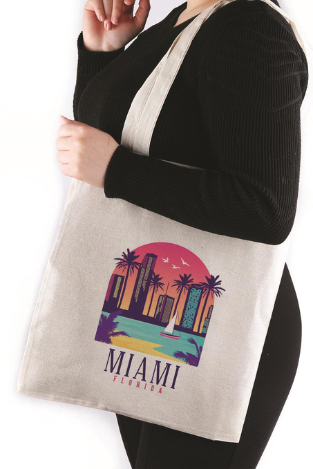 Miami Florida Bez Çanta 35*40 Tote Bag TOT68