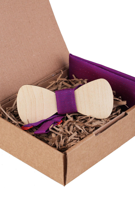 Mor Ahşap Papyon AHP427