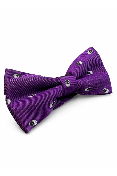 Mor Motif İpek Papyon SB231
