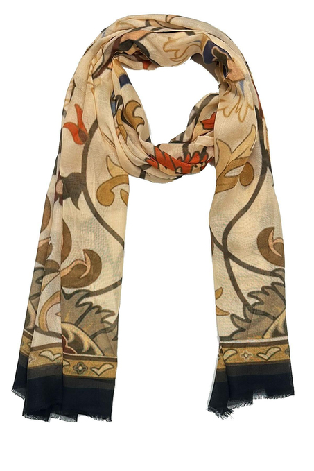 Mosco Style Krem - Bej İtalyan Modal Kaşkol MDL28