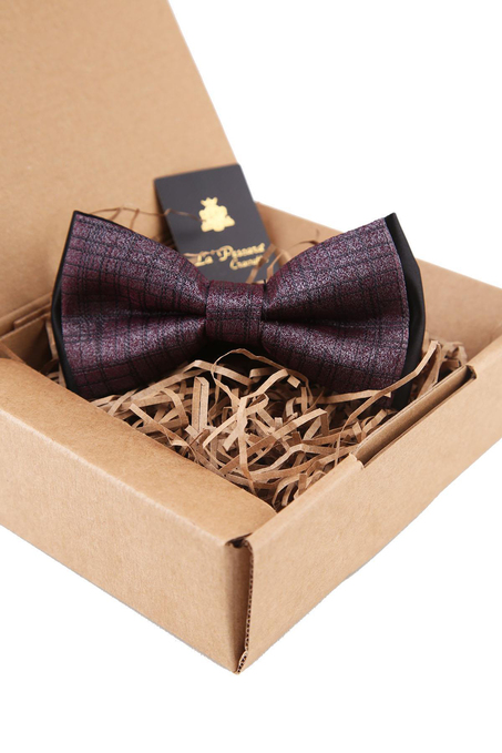 Mürdüm - Füme Ekose Desen Papyon P1480