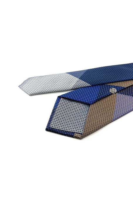 Nokta Desen Çok Renkli Patchwork Kravat KK13229