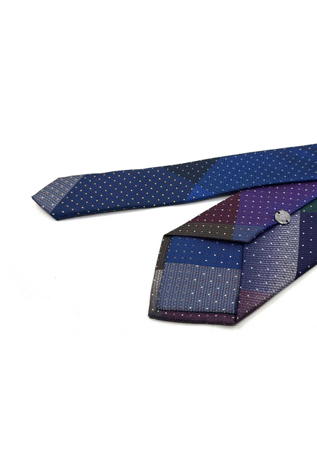 Nokta Desen Patchwork Klasik Kravat KK13810