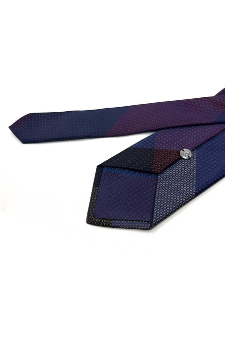 Nokta Desen Patchwork Klasik Kravat KK13821
