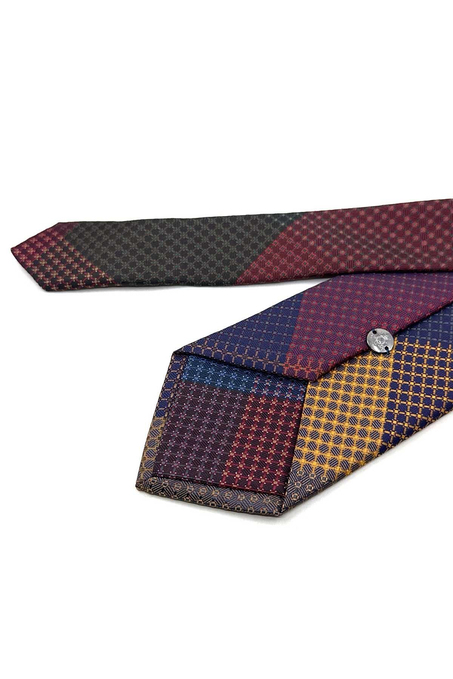 Nokta Desen Patchwork Klasik Kravat KK13812