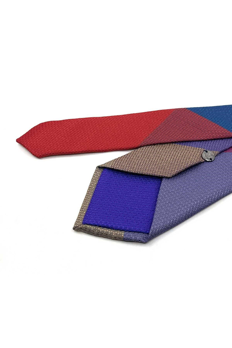 Nokta Desen Patchwork Klasik Kravat KK13839
