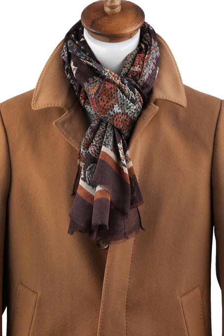 Pell Style Kahverengi İtalyan Modal Kaşkol MDL29