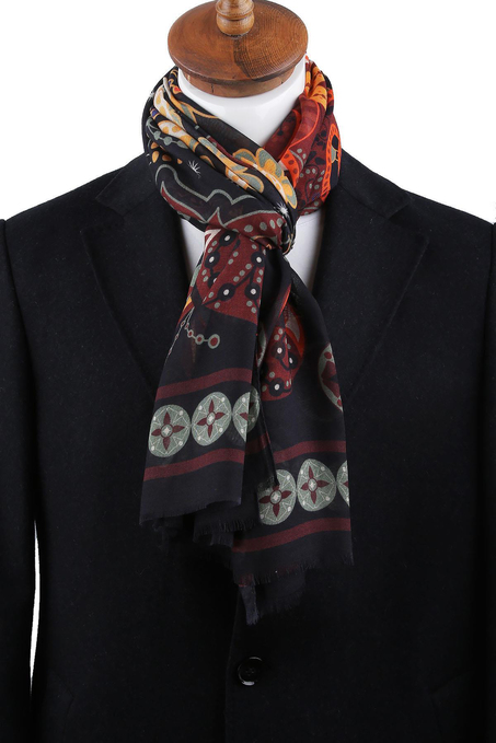 Perry Style Çok Renkli İtalyan Modal Kaşkol MDL45