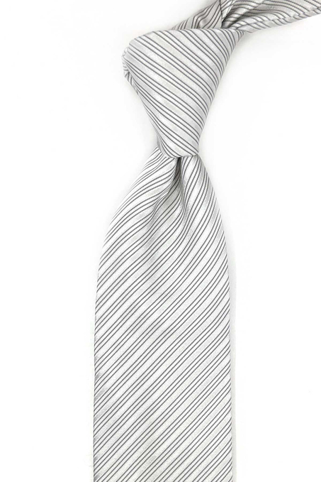 Pieraggi Style Gri İtalyan İpek Kravat İK2112