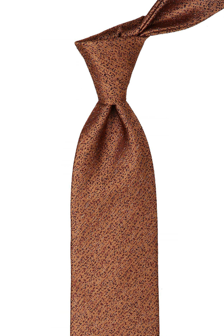 Safran Kum Desen Mendilli Klasik Kravat KK10387