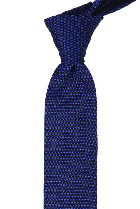 Saks Noktalı Örgü Kravat 8172
