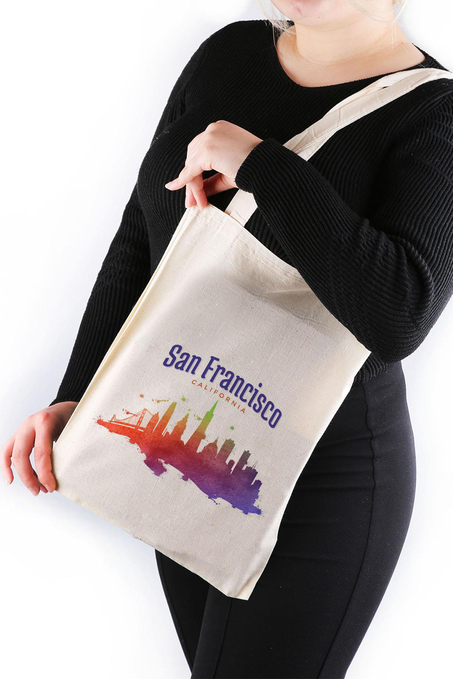San Francisco California Bez Çanta 30*40 Tote Bag TOT47