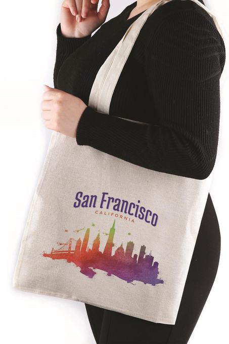 San Francisco California Bez Çanta 35*40 Tote Bag TOT115