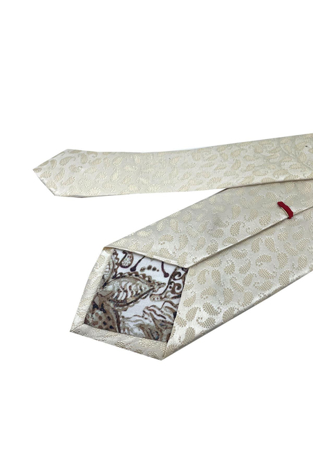 Sancremo Style Şal Desen İtalyan İpek Kravat İK1331