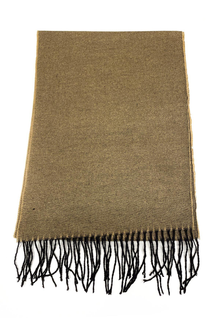 Sarı Çift Taraflı Erkek Kaşkol K402