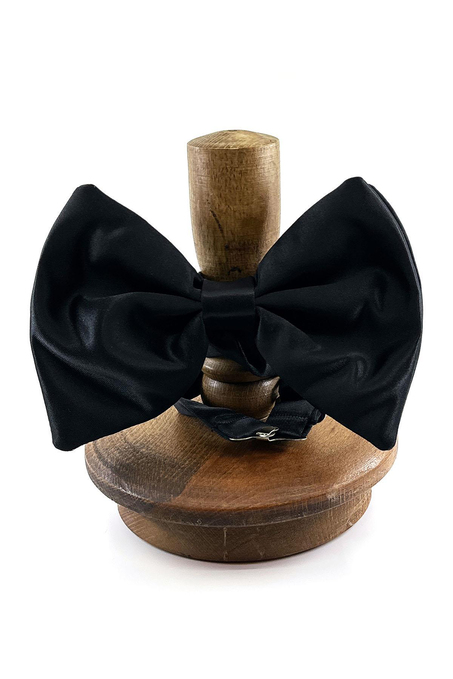 Siyah Büyük Saten Papyon SP36